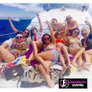 group of girls on a boat in benidorm