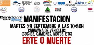 Benidorm protest ERTE o MUERTE