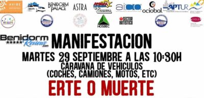 Benidorm protest ERTE o MUERTE