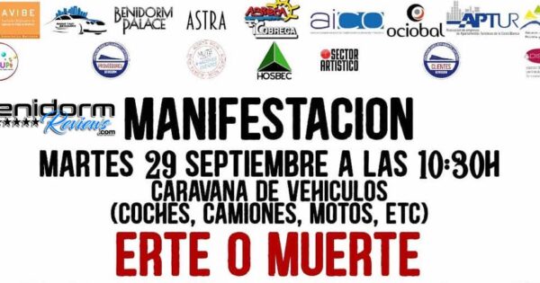 Benidorm protest ERTE o MUERTE