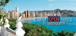 Open hotels Benidorm